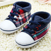 Plaid Lace Up Soft Sole Shoes