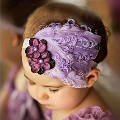 Hairbands Bow Feather Headband