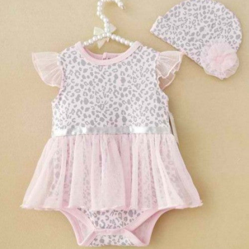 Baby Romper DressCap Floral Sleeveless