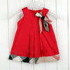 Princess Summer Dress Bow Plaid Clothes