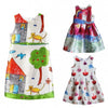 Princess Summer Dress Bow Plaid Clothes