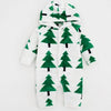 Flannel Hooded Baby Romper Cross Parttern