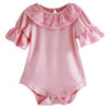 Baby Jumpsuit Lace Collar Short Sleeve